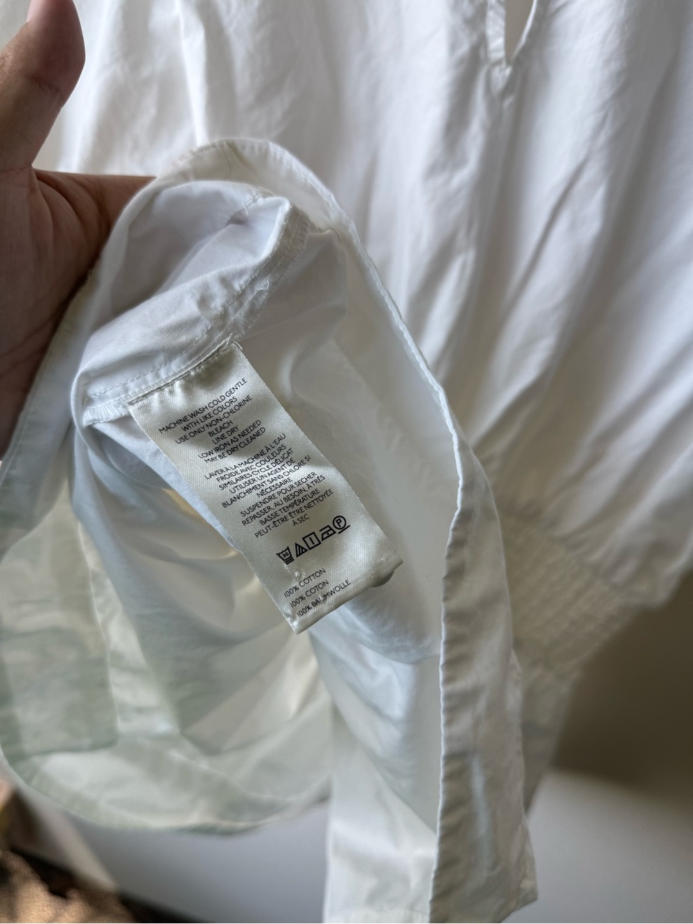 Anthropologie Short Sleeve Waisted 100% Cotton Top - Picture 7 of 8